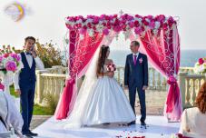 Свадьба на берегу моря Крым. Символическая свадьба. Церемония регистрации брака